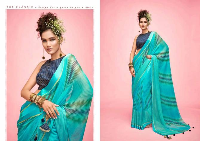 5D DESIGNER CANDY Fancy Regular Wear Printed Designer Saree Collection